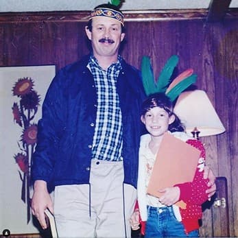 Molly with dad