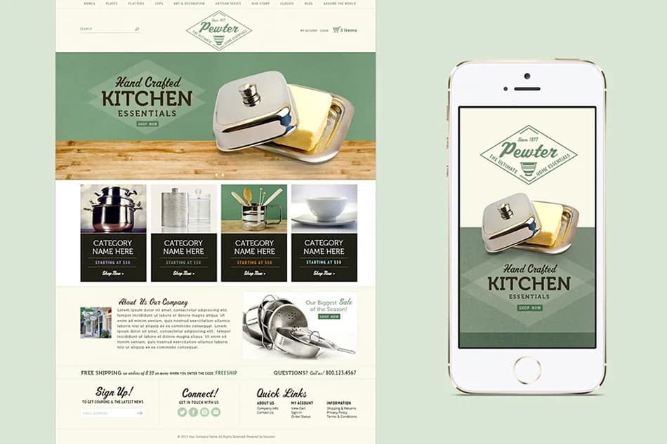 Pewter home essentials