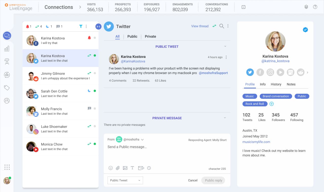 Future vision — SocialConnect inside the agent workspace