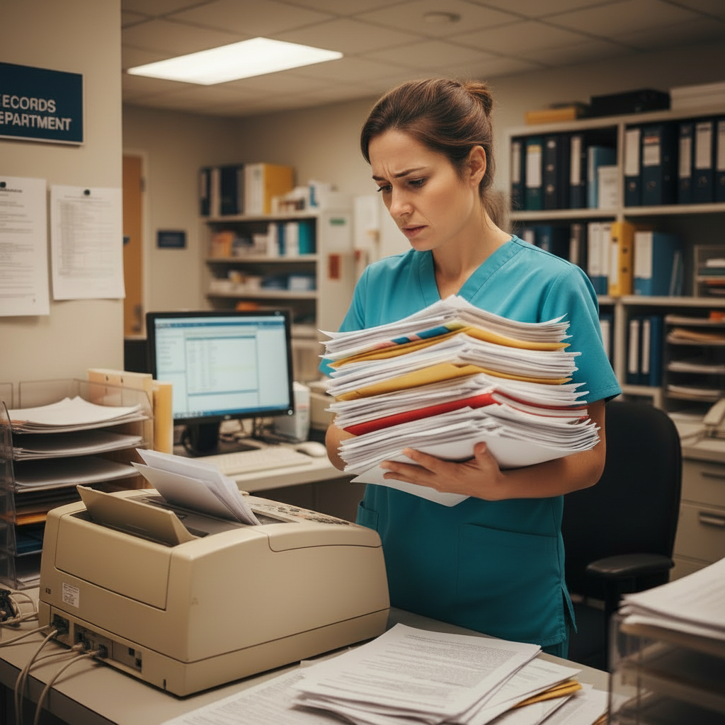 Provider overwhelmed by fax paperwork